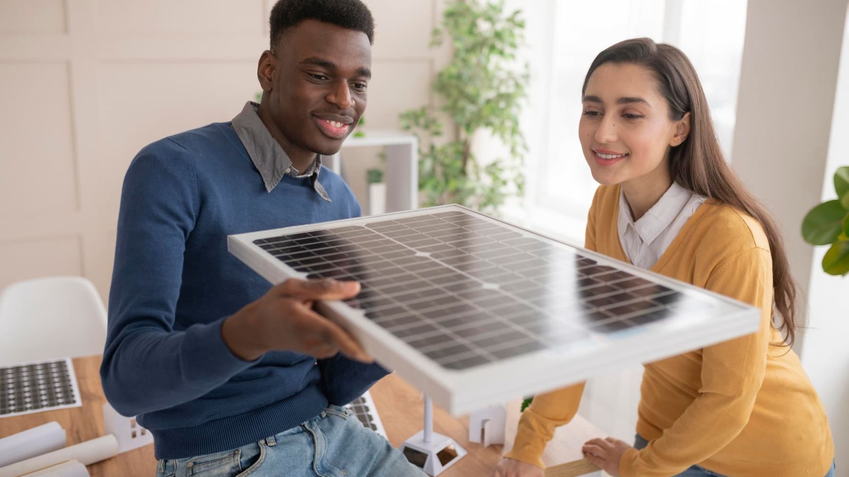 Installation de panneaux solaires